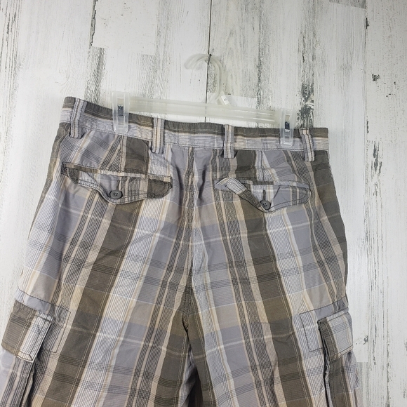 3/$15 mens dockers plaid cargo short size 34 - Picture 5 of 10